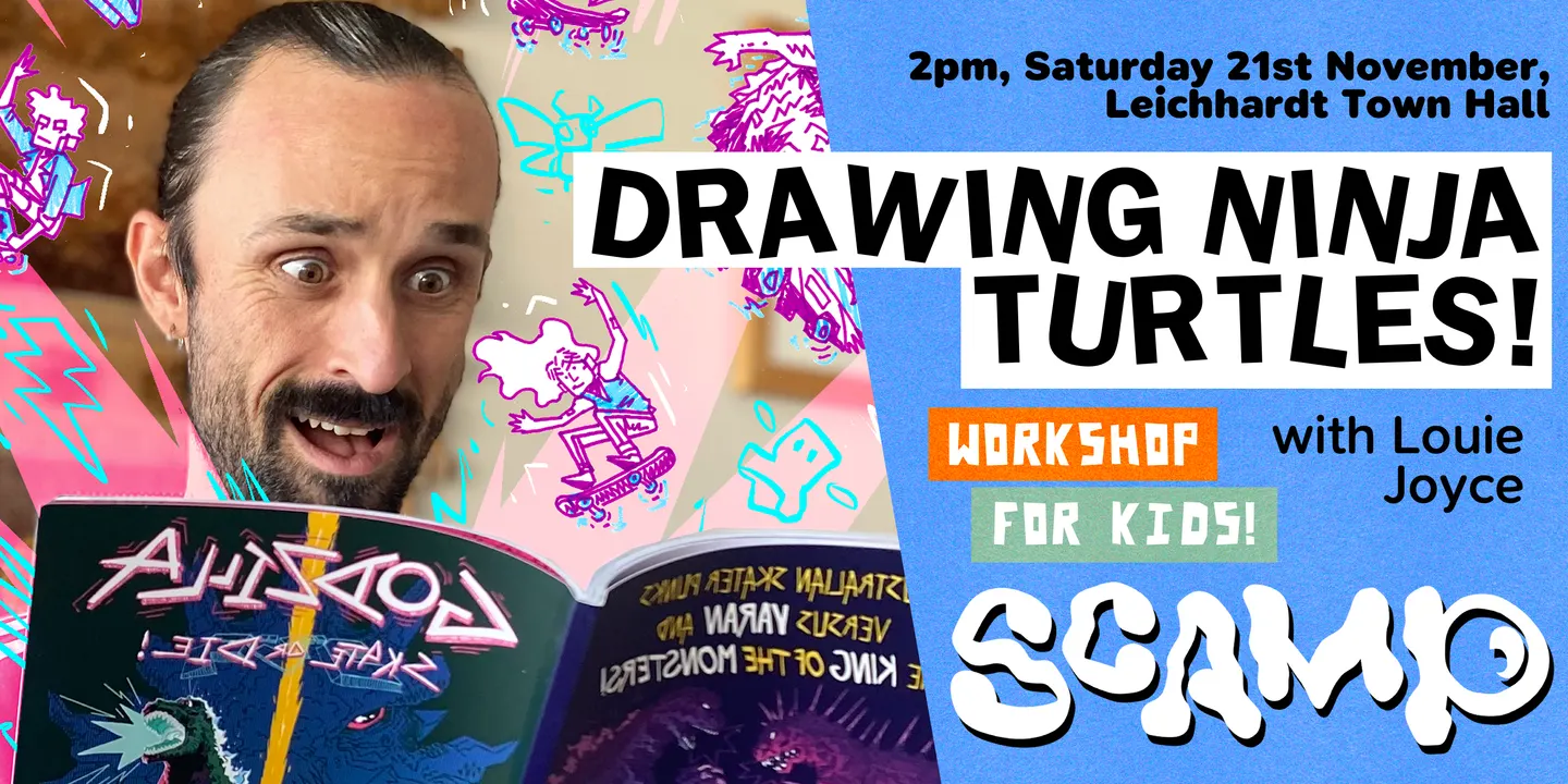 SCAMP Comics Festival 2026 Workshop: Drawing Ninja Turtles with Louie Joyce