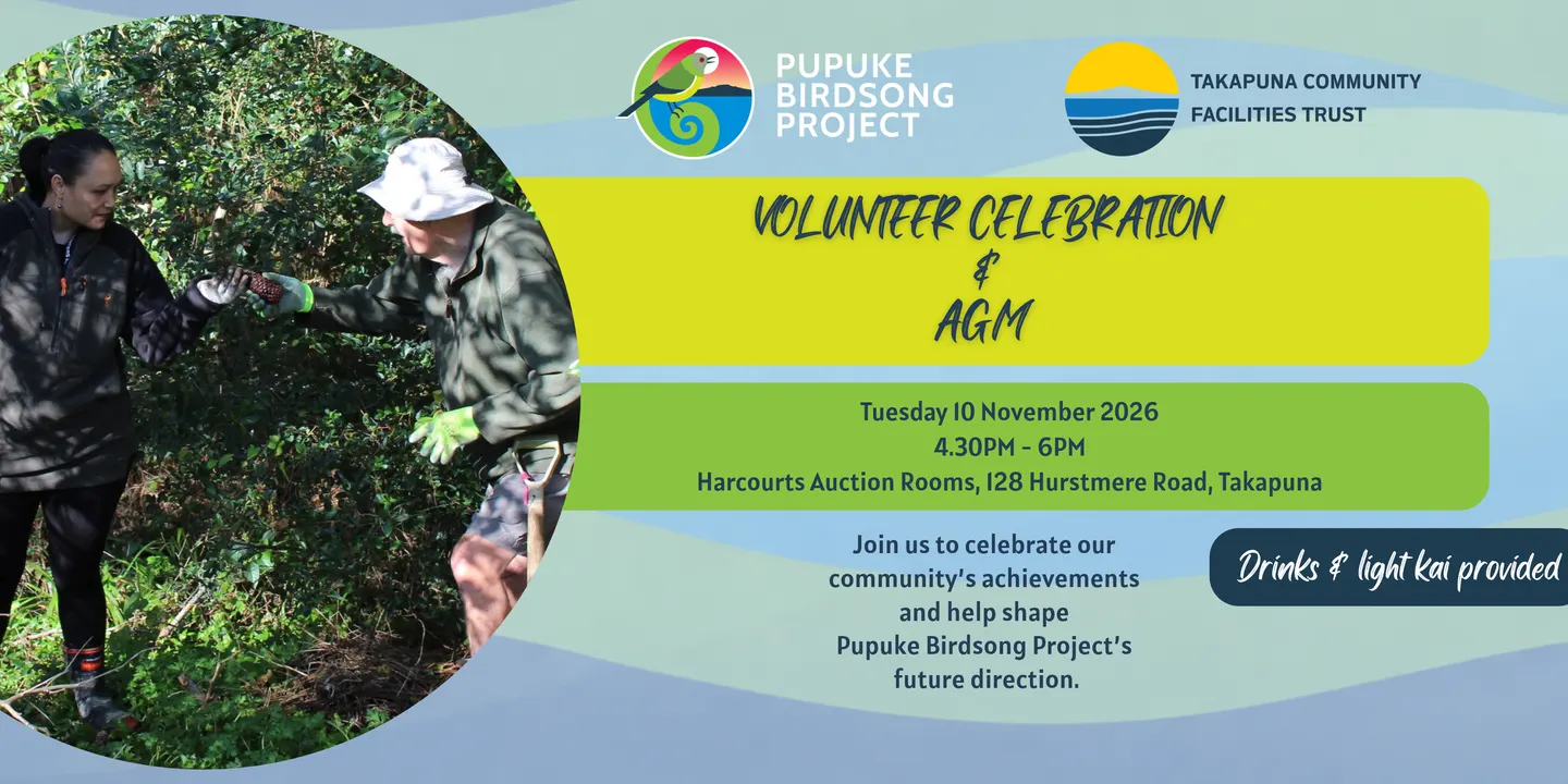 Pupuke Birdsong Project AGM 2026