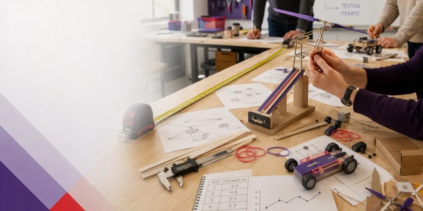Engineering: heli launcher and rubber band racer