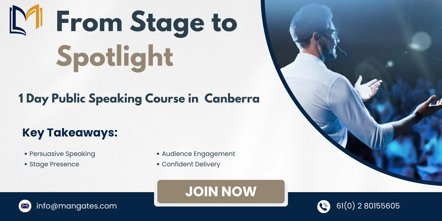 From Stage to Spotlight: 1 Day Public Speaking Course | Canberra