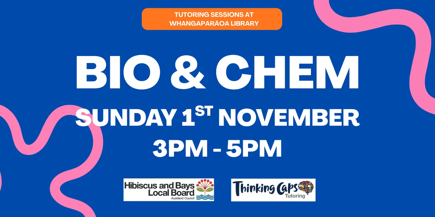 Bio and Chem Tutoring at Whangaparāoa Library