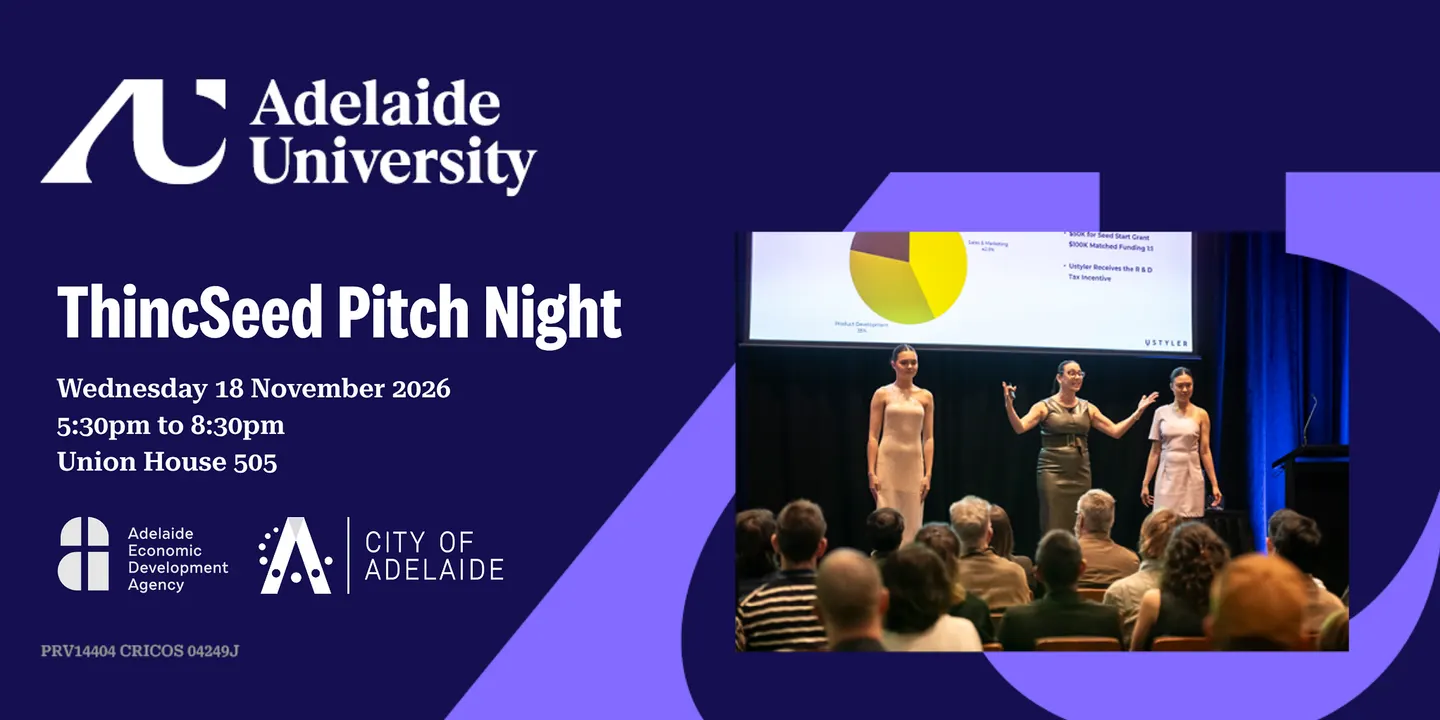 ThincSeed Pitch Night | Wed 18 Nov 2026 | 5:30pm