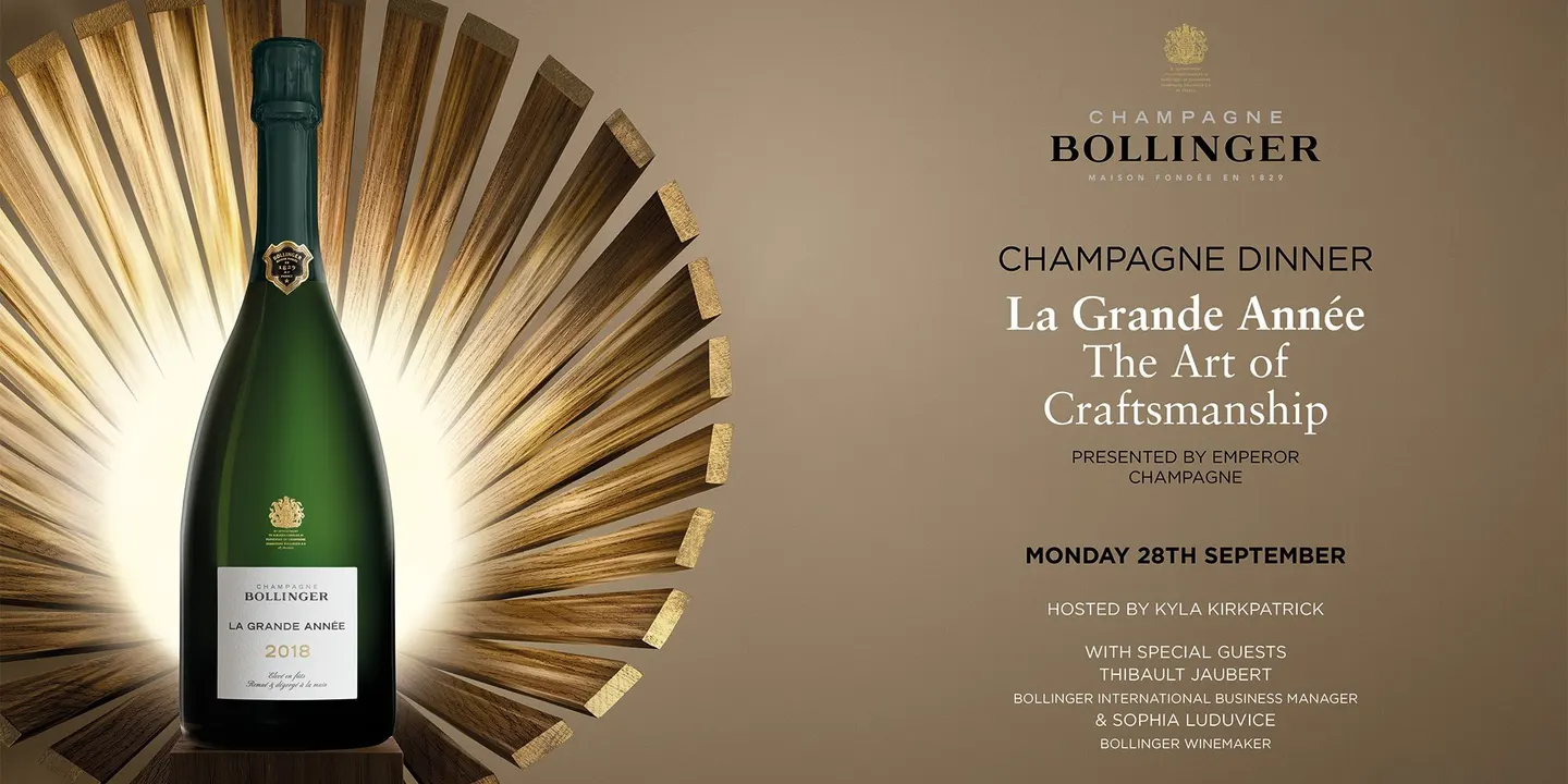 Champagne Dinner Bollinger La Grande Année 2018 Launch