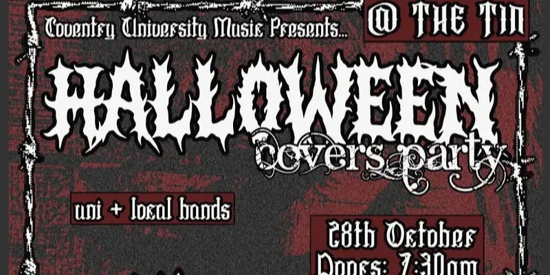 Coventry University Music presents Halloween Covers Party
