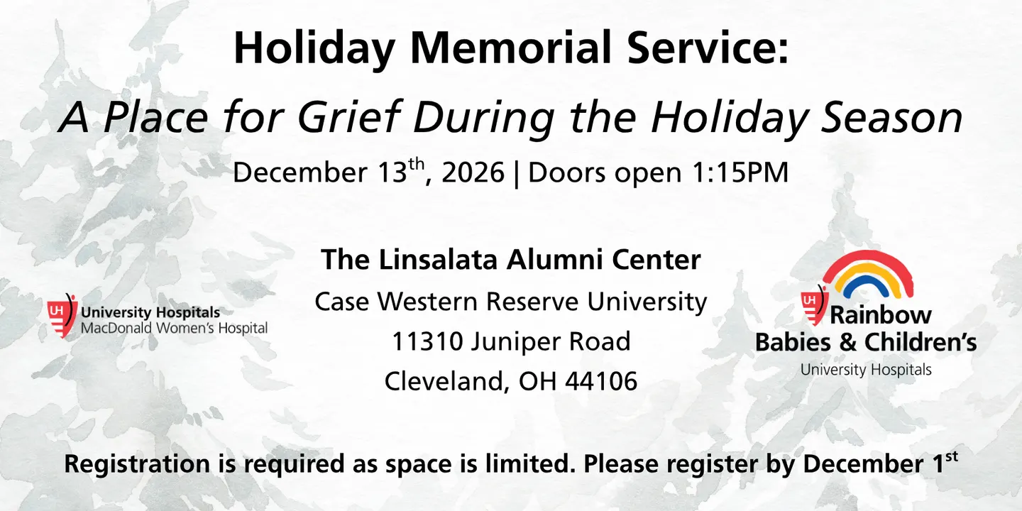 UH Adler Bereavement Programs Holiday Memorial Service