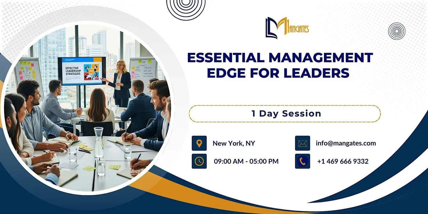Essential Management Edge for Leaders – 1 Day Course in New York, NY