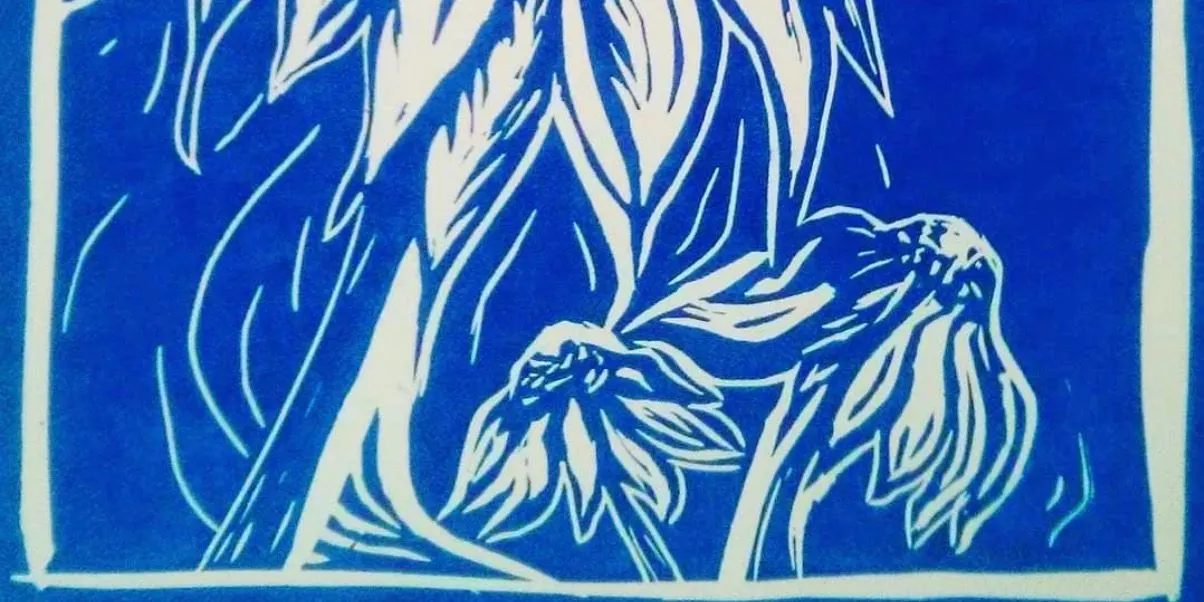 Botanical Sketch to Lino Print