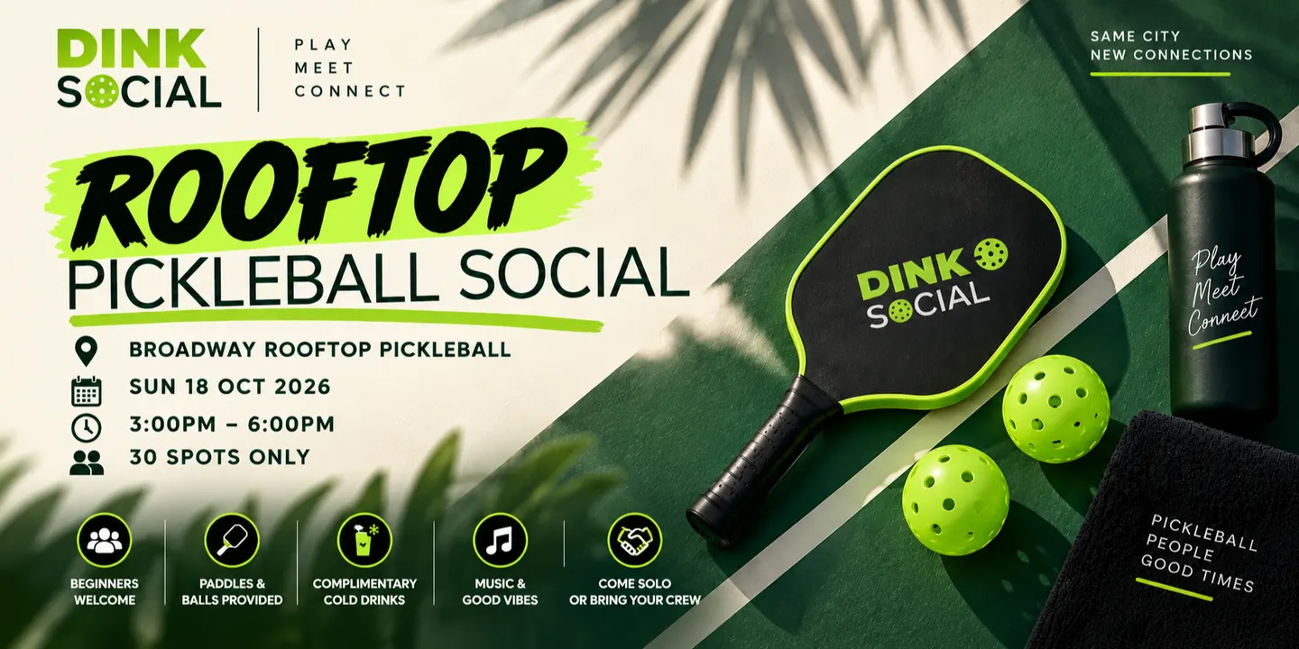 Rooftop Pickleball Social | Broadway Sydney