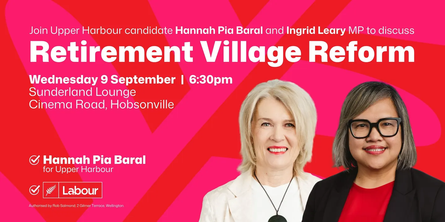 Hobsonville Point Public Meeting | Retirement Village Reform