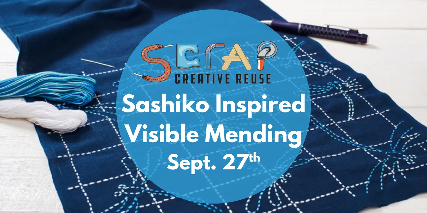 Sashiko Inspired Visible Mending 9/27