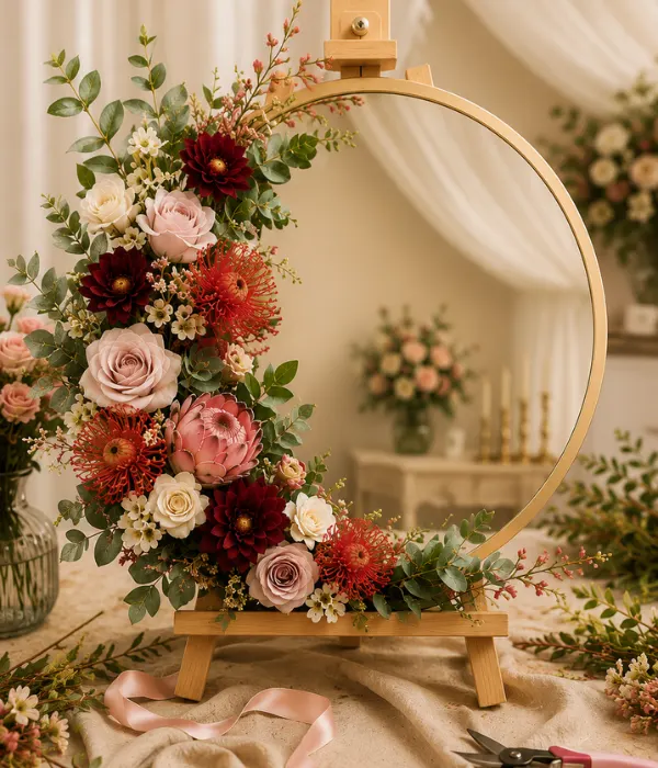 Reflections in Bloom - A Floral Mirror Decorating Workshop