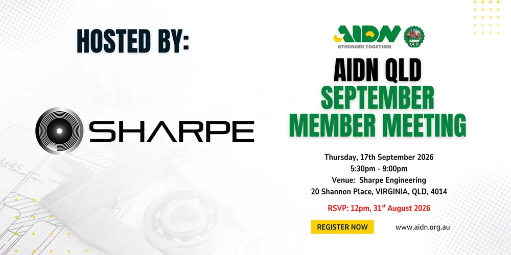 AIDN QLD September Member Meeting with Sharpe Engineering