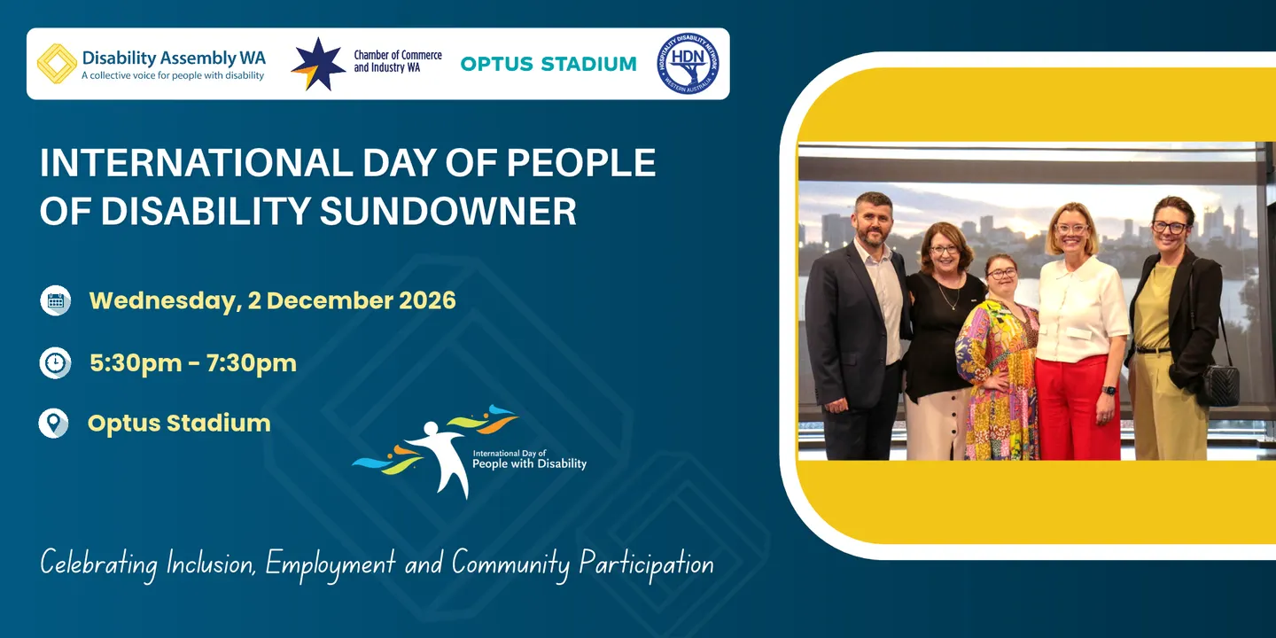 International Day of People with Disability 2026 - Sundowner Celebration