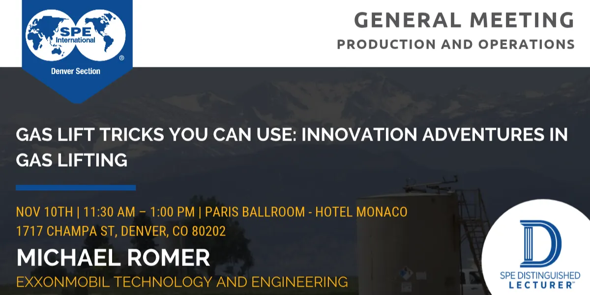 SPE Denver General Meeting November 2026