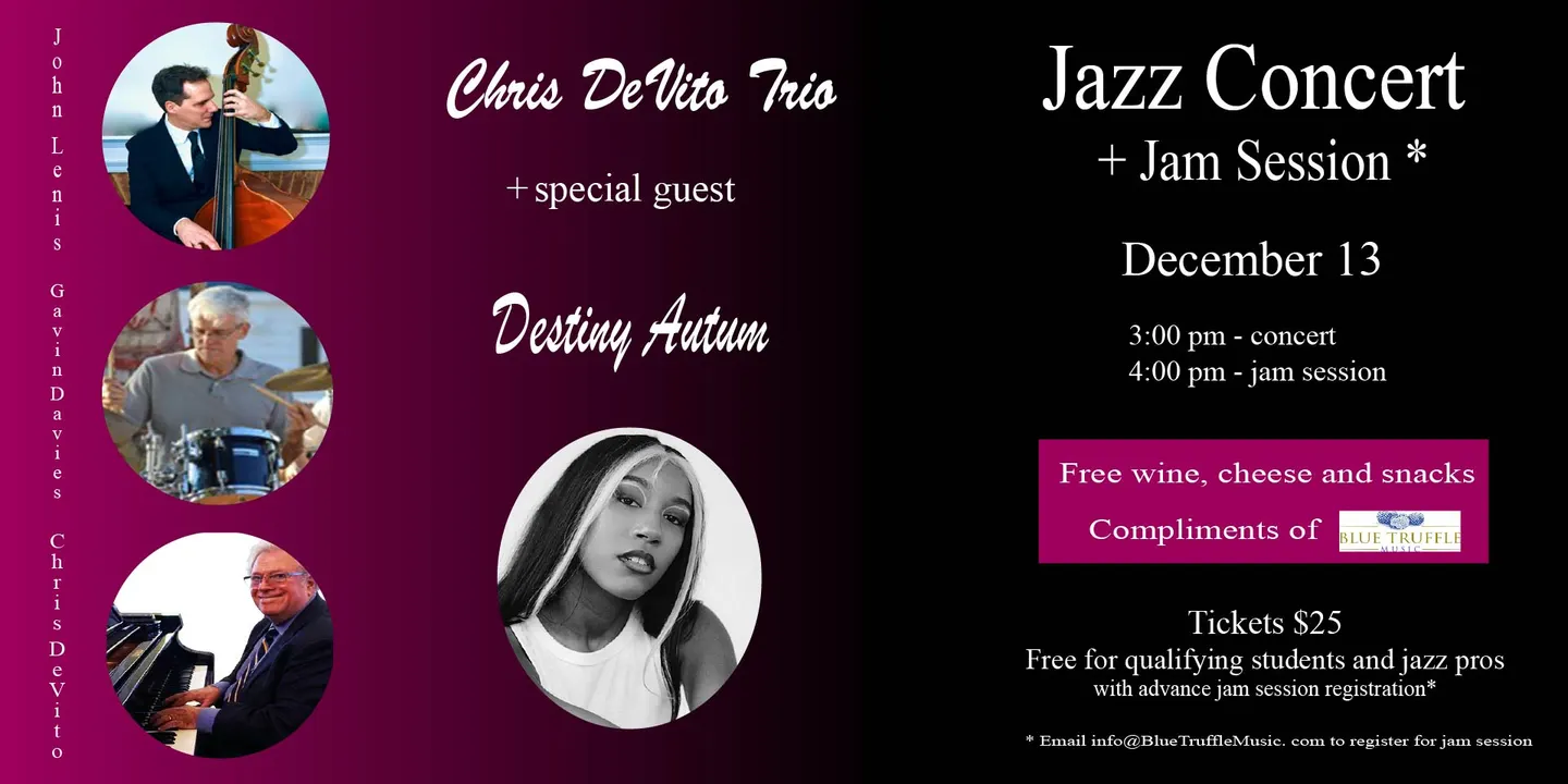 December 13th Jazz Concert + Jam Session