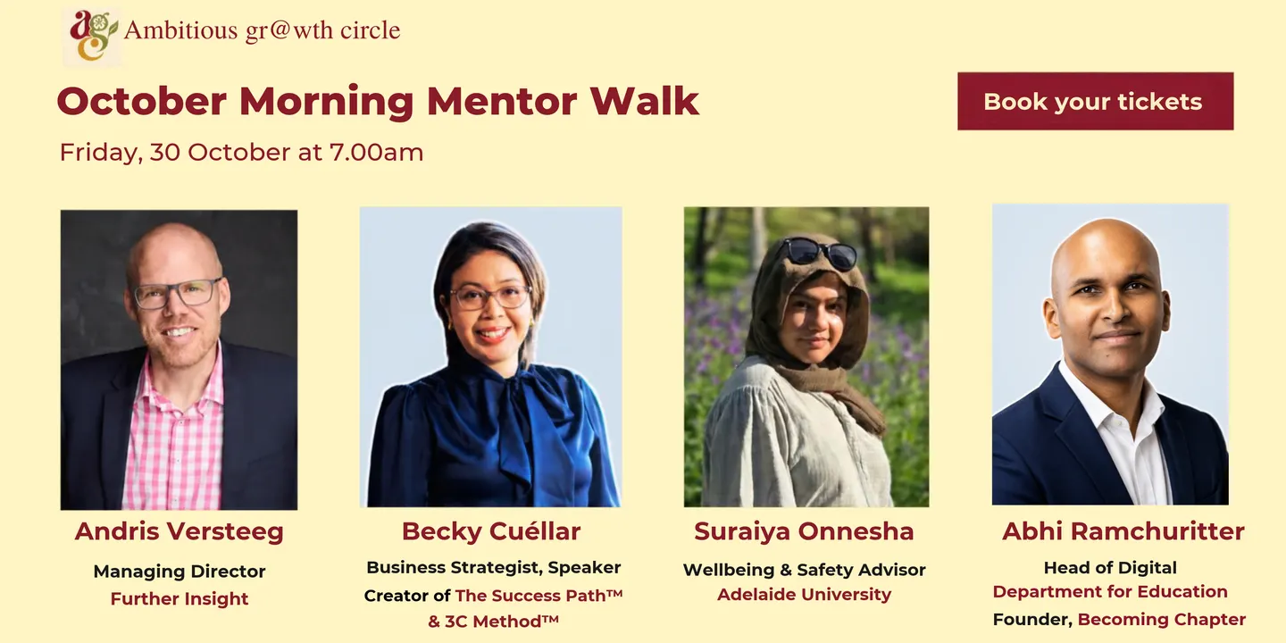 October Mentor Walk: Ambitious Growth Circle