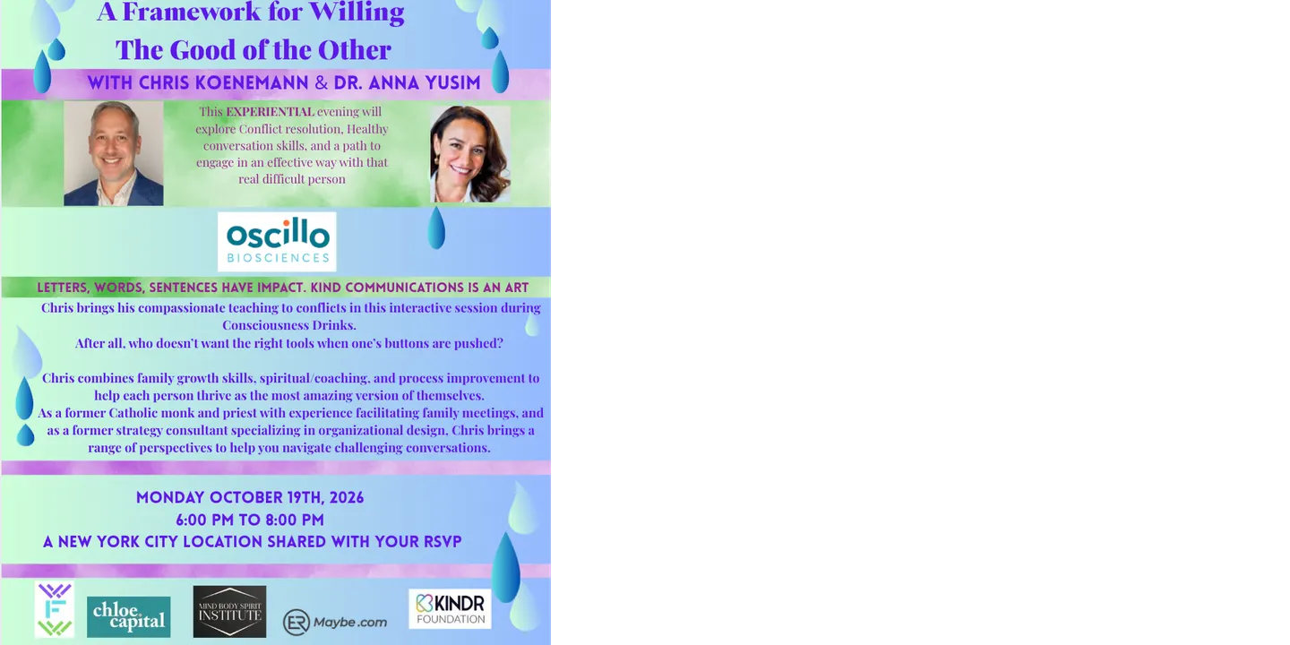 Consciousness Drinks with Chris Koenemann & Dr. Anna Yusim
