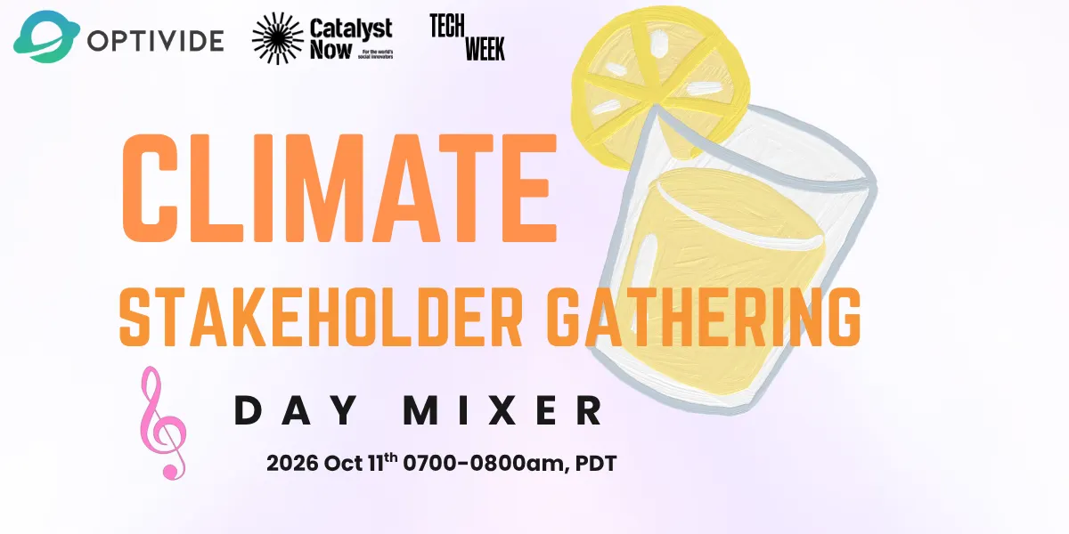 Climate Stakeholder Gathering: Tech Week