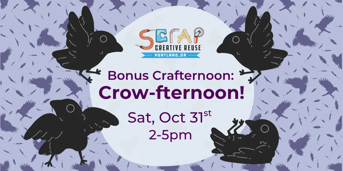 Bonus Crafternoon: Crow-fternoon! 🐦⬛ | Ages 7+
