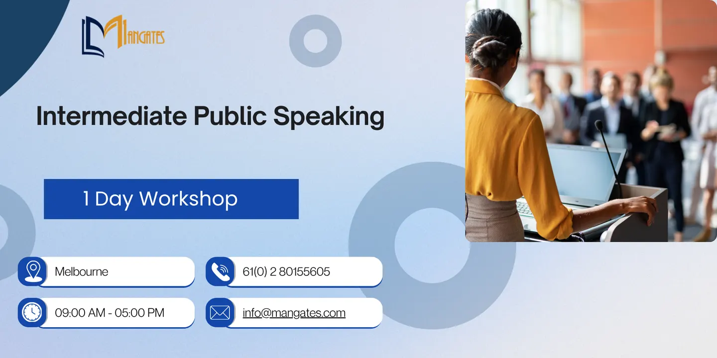 Intermediate Public Speaking: 1 Day Session in Melbourne