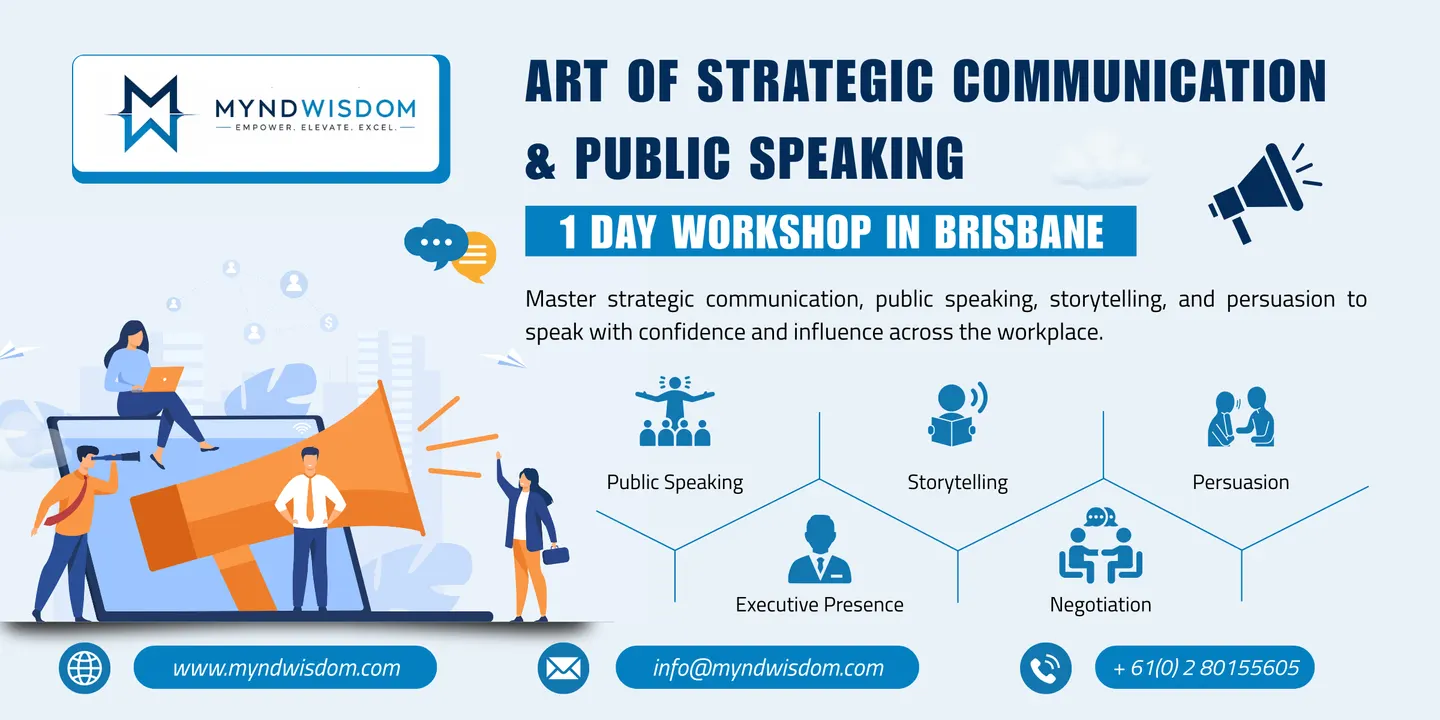 Art of Strategic Communication & Public Speaking: 1 Day Course | Brisbane