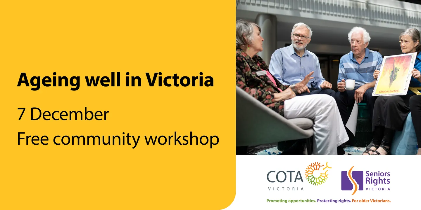 Ageing well in Victoria: A community workshop