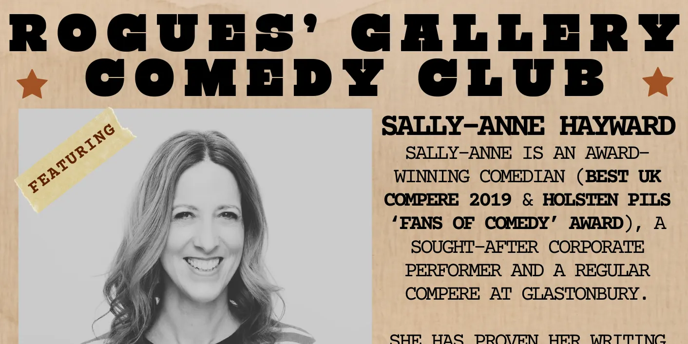 Rogues' Gallery Comedy Club: Sally-Anne Hayward + Joe Dehuai