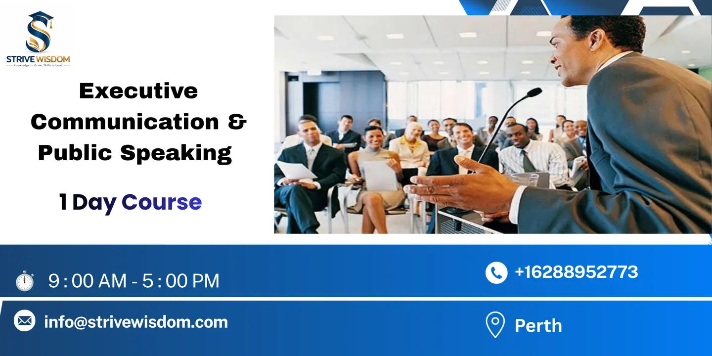 Executive Communication & Public Speaking in 1 Day | Perth