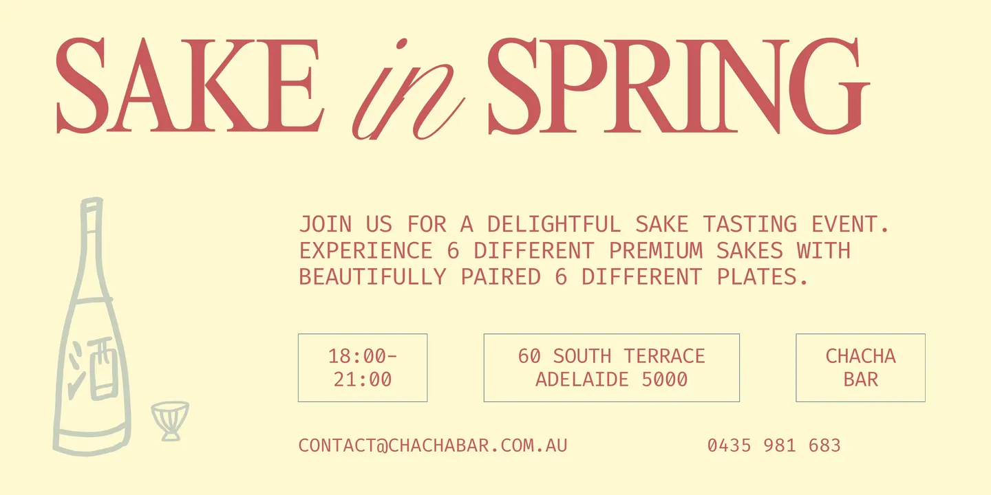 🌸 sake in spring ~ sake tasting event at chacha 🌸