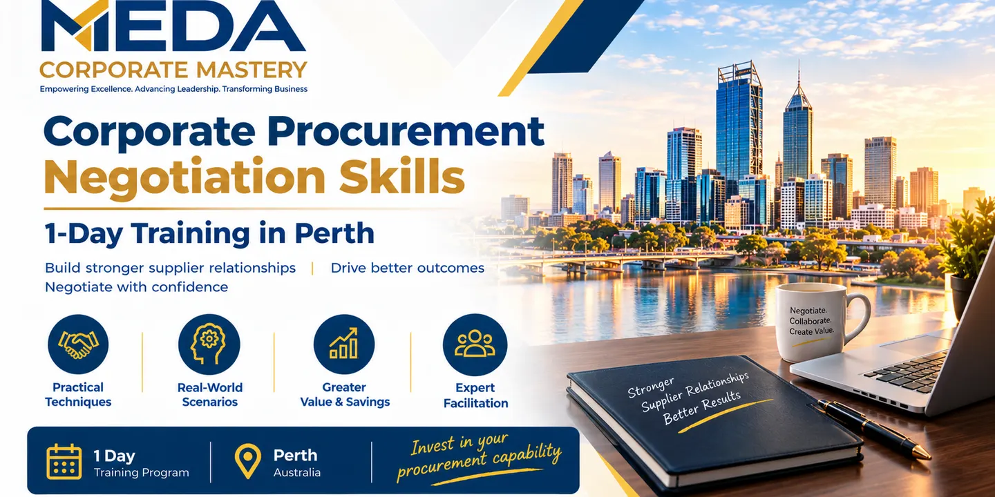 Corporate Procurement Negotiation Skills – 1-Day Training in Perth