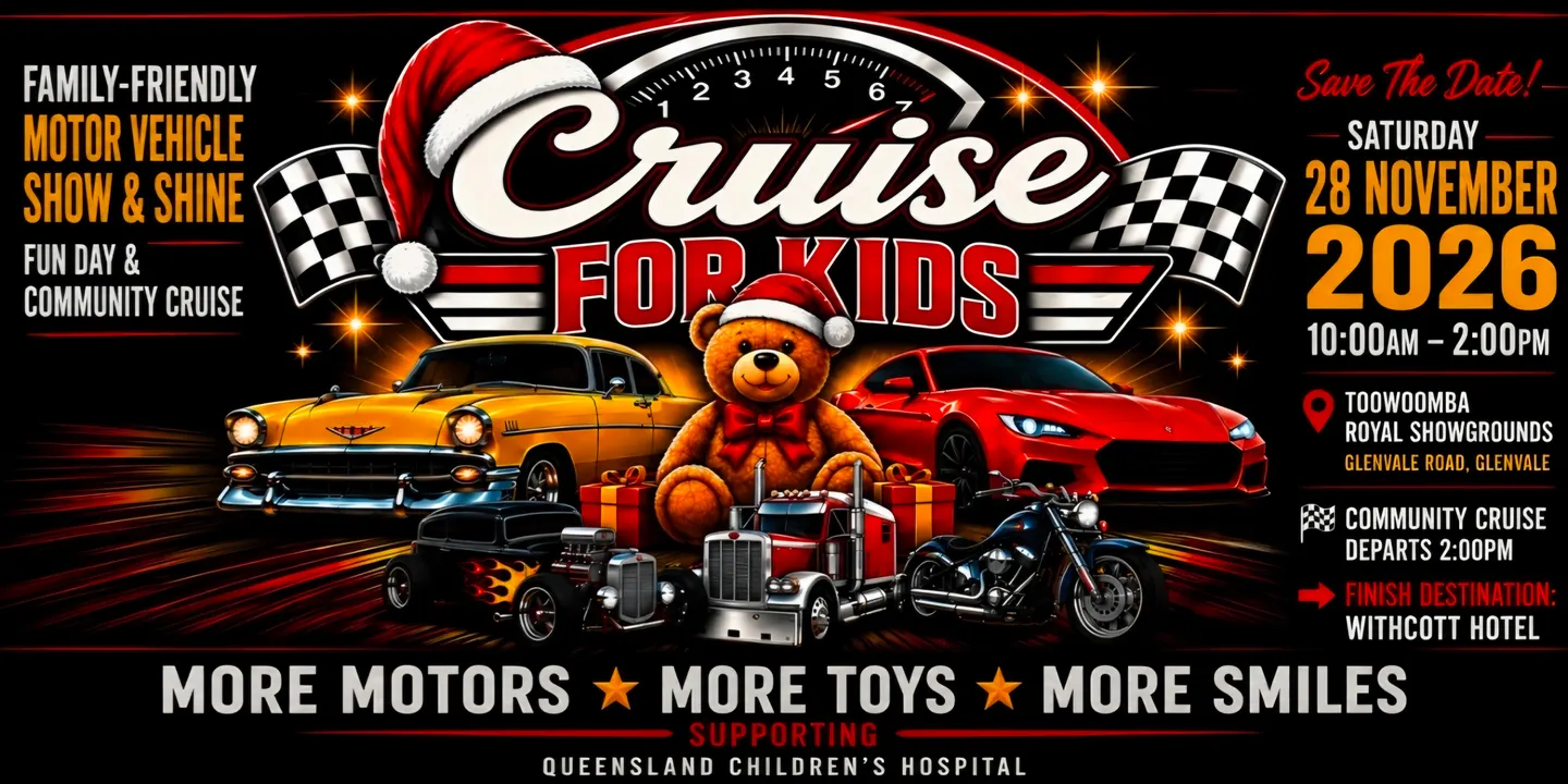 Cruise For Kids 2026 Family-Friendly Motor Vehicle Show & Shine/Fun Day