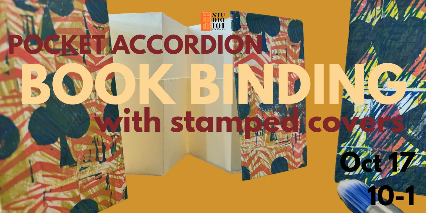 Book Binding: Pocket Accordion with Stamped Cover