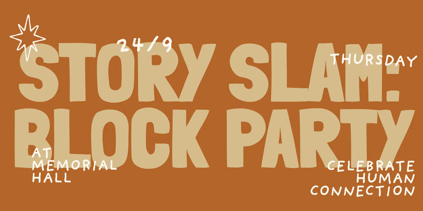 Neighbourhood Story Slam: Block Party