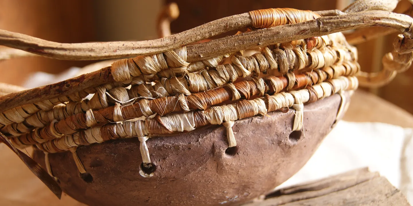 Stitch 'n Coil Basket on a Pottery Base with Cindy Wood