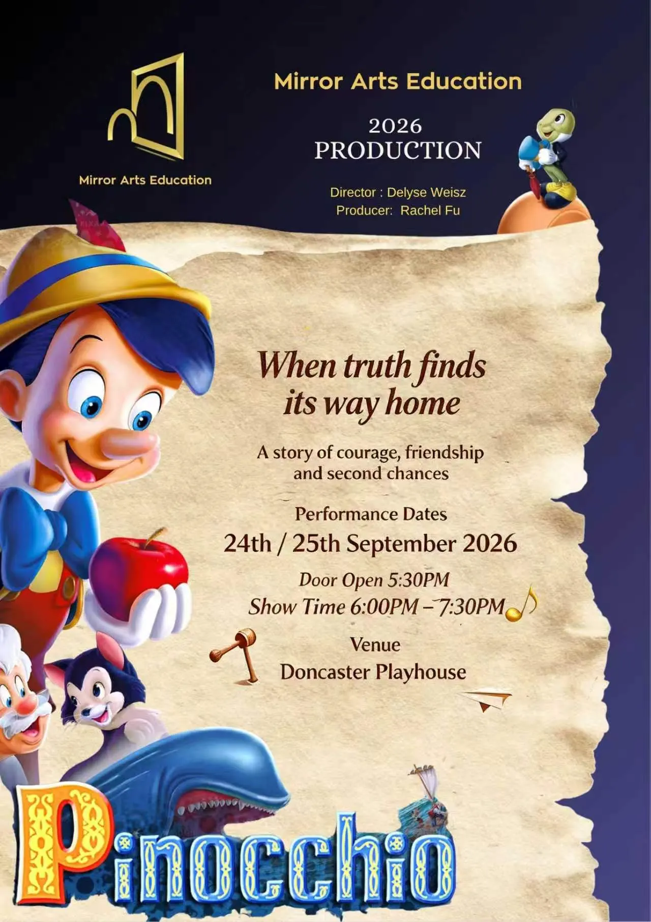 Pinocchio – Mirror Arts Education Annual Production