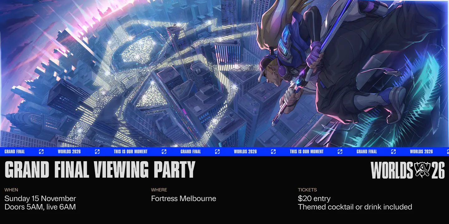 League of Legends Worlds 2026 Viewing Party @ Fortress Melbourne
