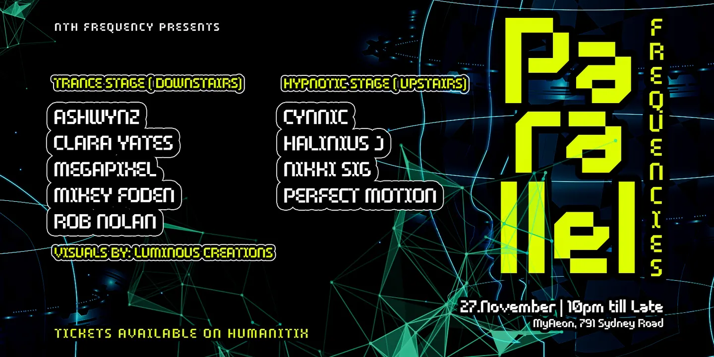 Parallel Frequencies @ MyAeon | 27th November| 10pm till Late