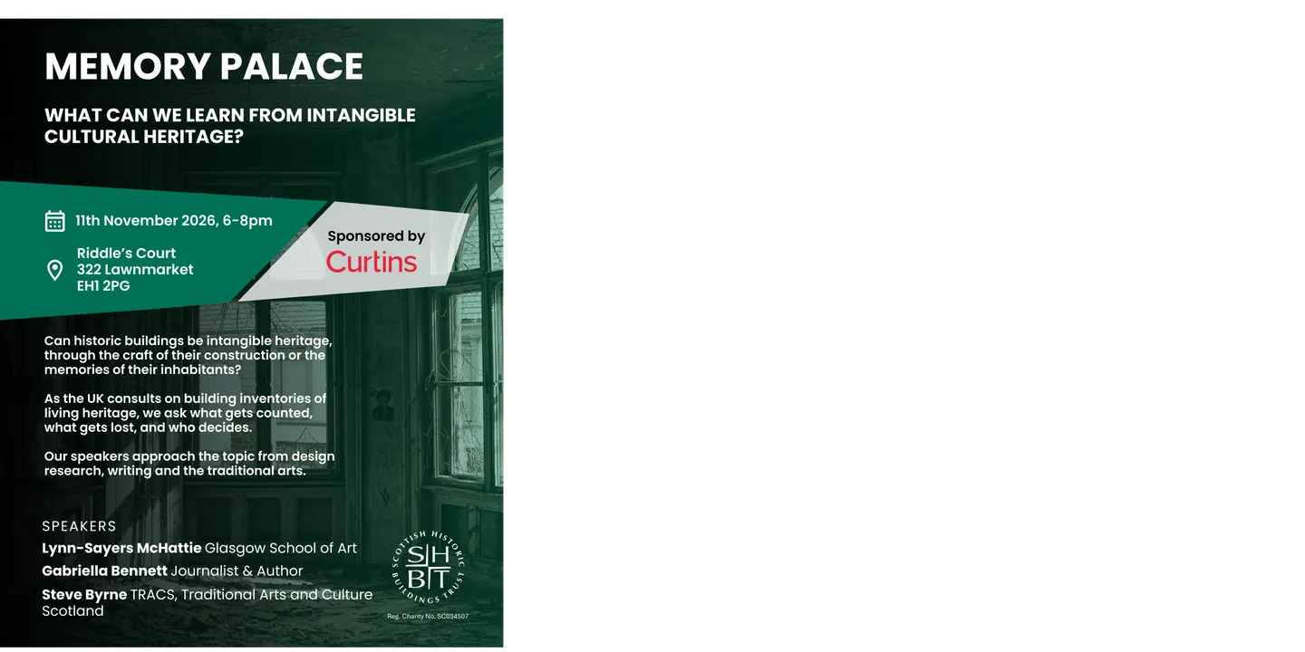 Memory Palace: What Can We Learn from Intangible Cultural Heritage? Sponsored by Curtins
