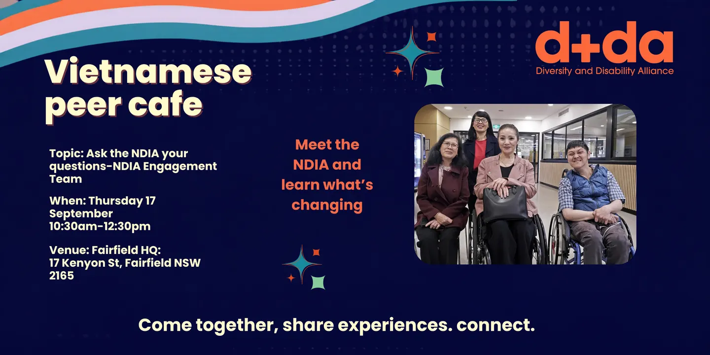 Ask the NDIA Your Questions - DDA Vietnamese Cafe