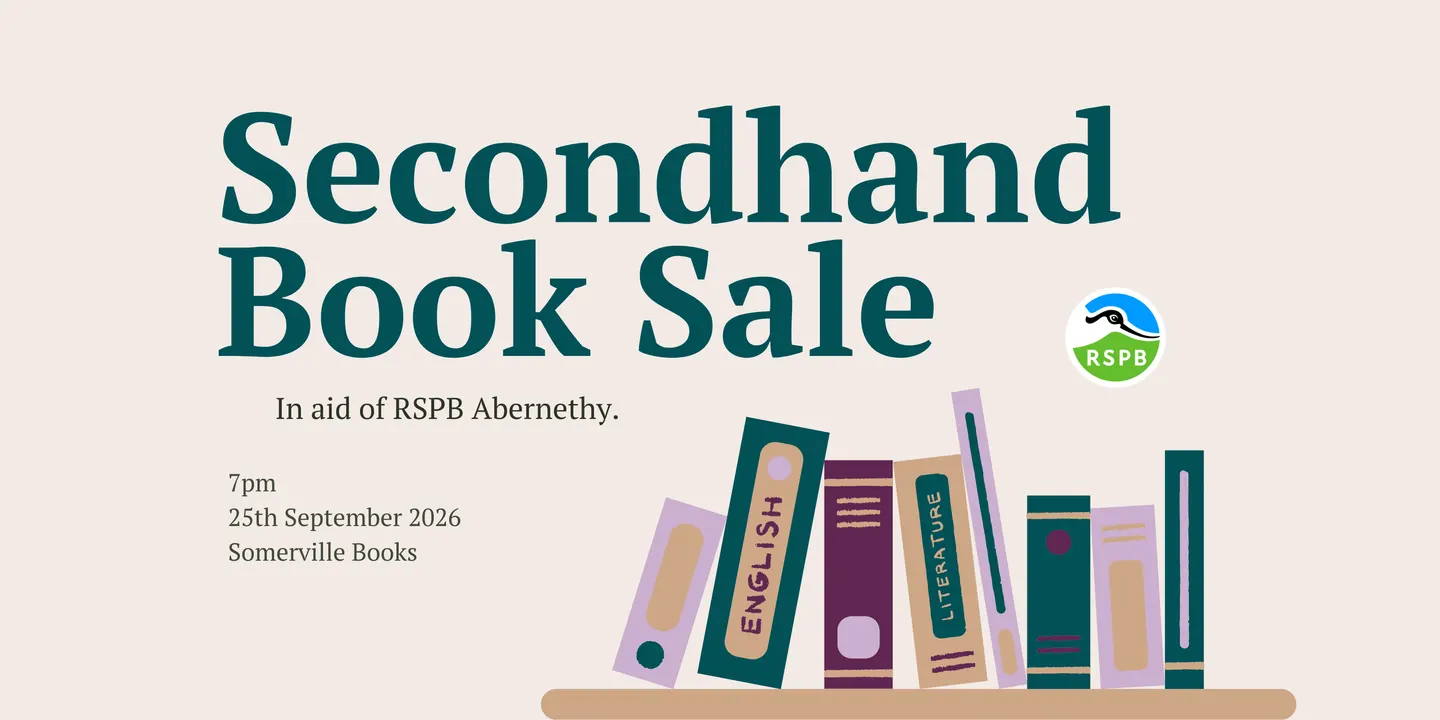 Secondhand Book Sale in aid of RSPB Abernethy