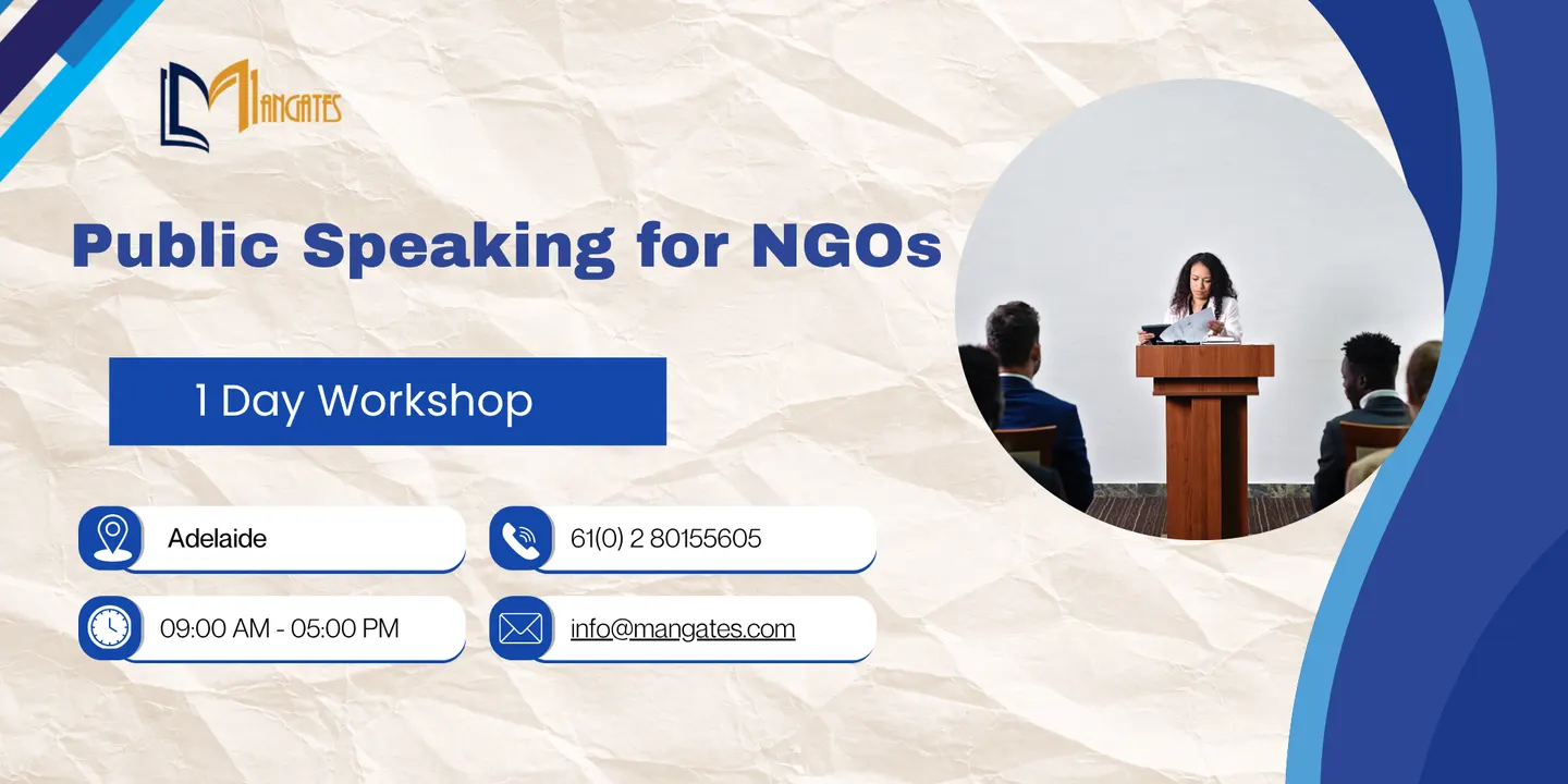 Public Speaking for NGOs: 1 Day Training in Adelaide