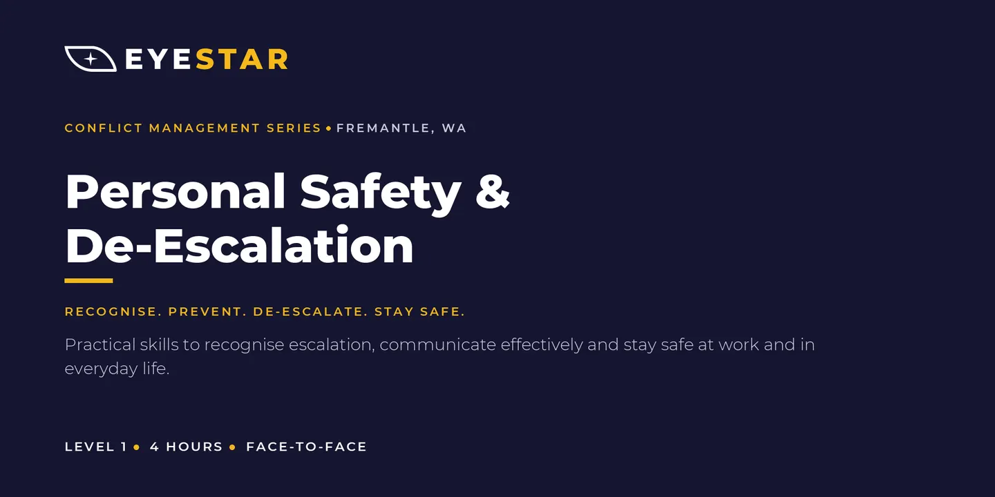 Personal Safety & De-escalation Training