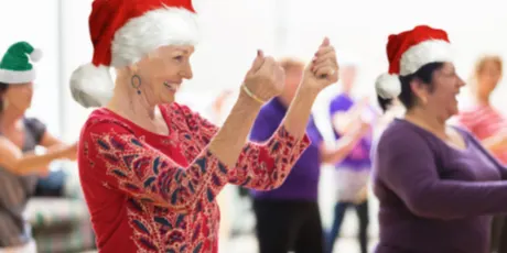 Line Dancing with a Christmas twist