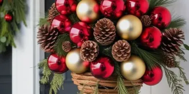 Bauble Basket Workshop with Glass of Bubbles on Arrival