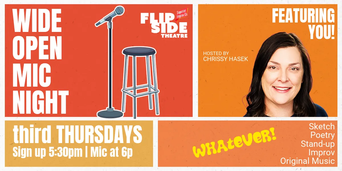 Wide Open Mic with Chrissy Hasek - third Thursdays