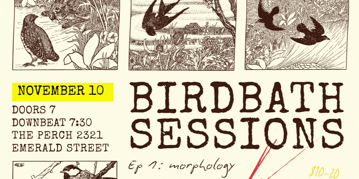 Birdbath Sessions Ep. 1: Morphology with Carlos Santiago, Asia Mieleszko, Salina Kuo & Pamela Fucello