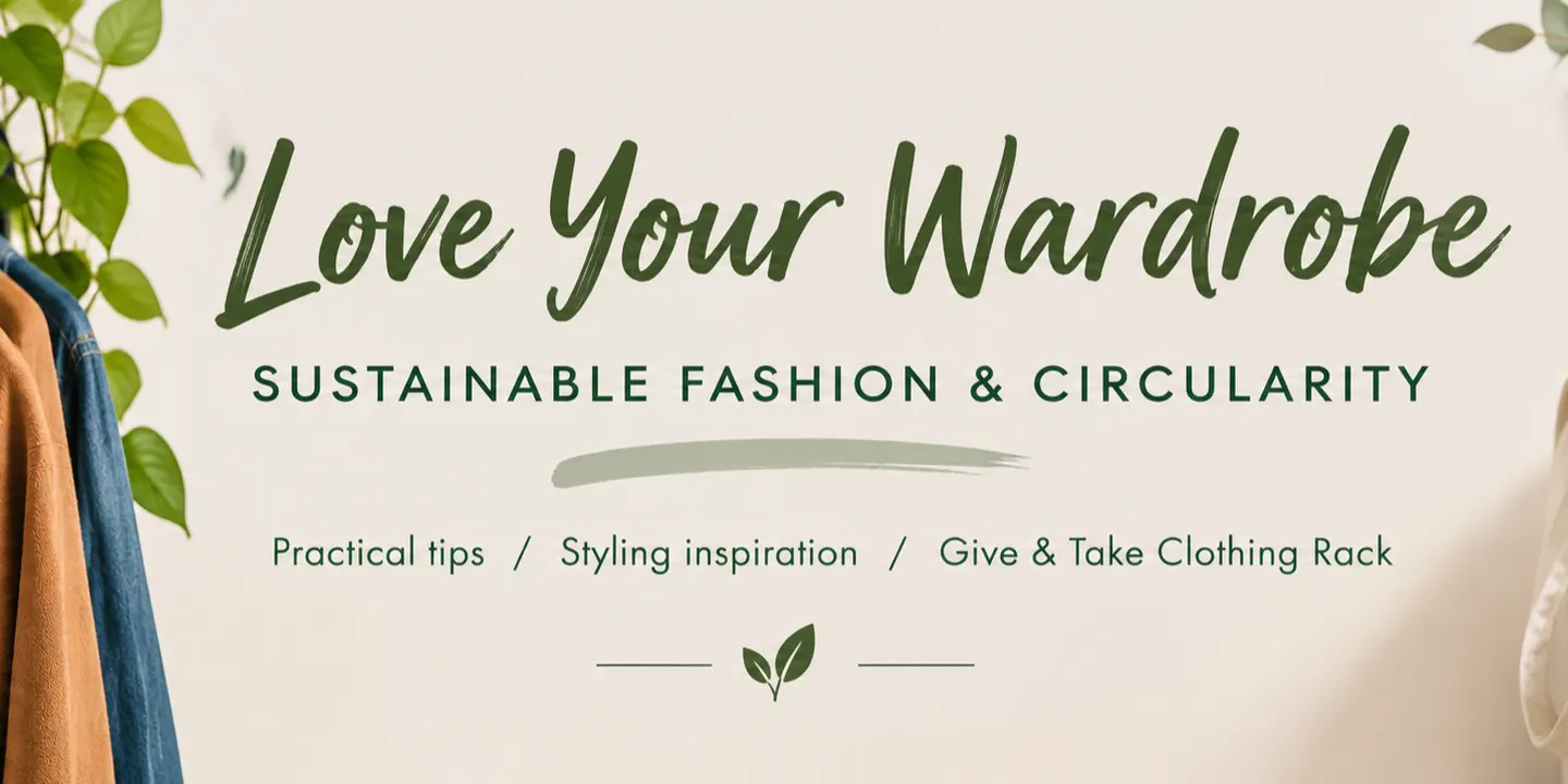 Love Your Wardrobe: Sustainable Fashion & Circularity + Give and Take Clothing Rack