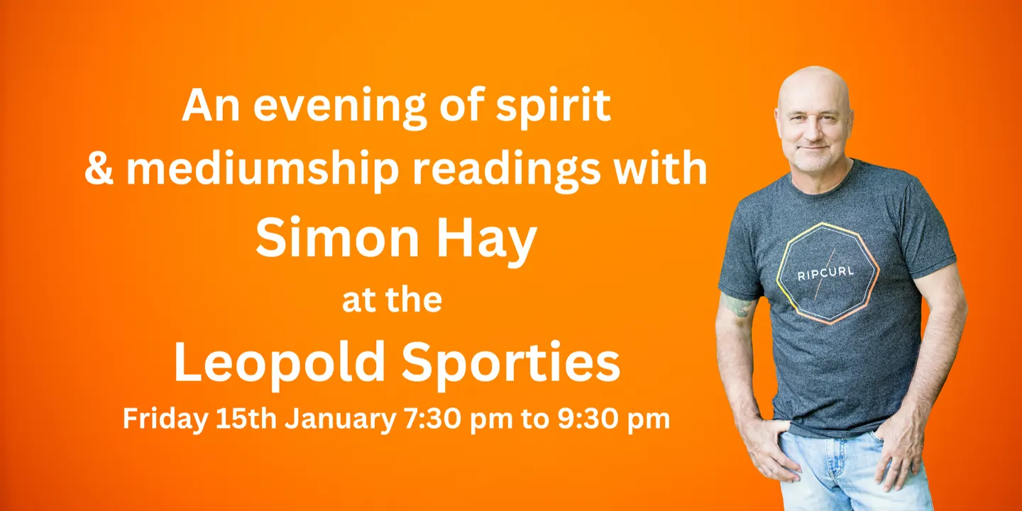 Aussie medium Simon Hay at the Leopold Sporties