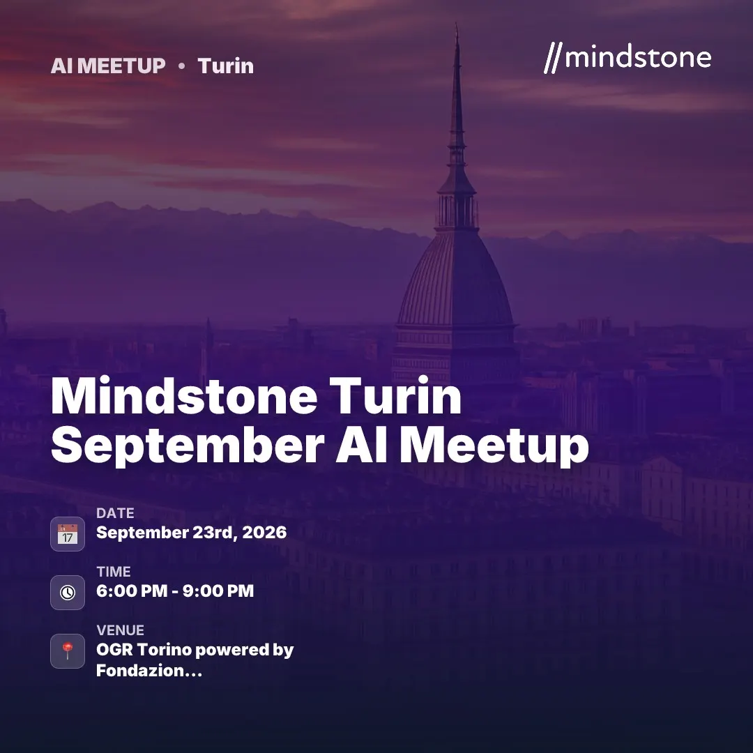 Mindstone Turin September AI Meetup