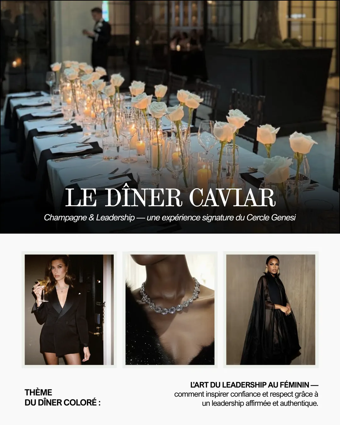 LE DÎNER CAVIAR – champagne & leadership.